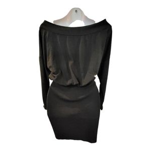 Shein, solid off the shoulder blouson dress